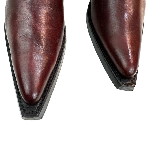 JOHN FLUEVOG MEN FJORDS LYNGENFJORD POINTED-TOE CHELSEA BOOTS In Brown Size:11.5 - Picture 9 of 16